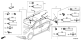 Diagram for Honda Sunroof Cable - 32155-THR-A51