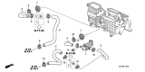 Diagram for 2008 Honda Ridgeline Heater Control Valve - 79710-SHJ-A02