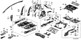 Diagram for Honda Floor Pan - 65100-TBA-316ZZ