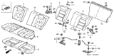 Diagram for 2001 Honda Accord Seat Cushion - 82122-S82-A11
