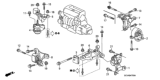 Diagram for 2010 Honda Element Motor And Transmission Mount - 50825-SJF-000