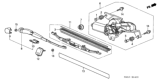 Diagram for Honda CR-V Wiper Arm - 76720-S9A-A01