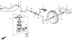 Diagram for Honda Accord Brake Master Cylinder - 46100-SM4-G54