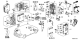 Diagram for 2011 Honda Odyssey Yaw Sensor - 39960-TM8-G01