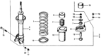 Diagram for 1978 Honda Civic Coil Spring Insulator - 52686-634-014