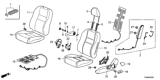 Diagram for 2014 Honda Fit EV Armrest - 81580-TX9-A01ZA