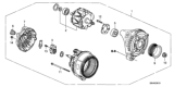 Diagram for 2003 Honda Pilot Alternator Brush - 31105-PGK-A01