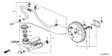 Diagram for 2013 Honda Pilot Brake Master Cylinder - 46100-SZA-A02