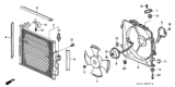 Diagram for Honda Del Sol A/C Condenser - 80110-SR1-A22