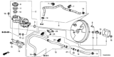 Diagram for Honda Brake Booster Vacuum Hose - 46402-T0G-A01