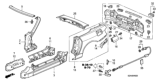 Diagram for Honda S2000 Fuel Door Release Cable - 74411-S2A-A00