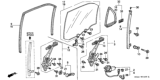 Diagram for 1998 Honda Civic Window Motor - 72715-ST0-003