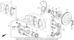 Diagram for Honda Del Sol Brake Dust Shields - 45255-S01-A00