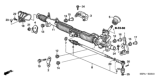 Diagram for 2005 Honda Civic Rack And Pinion - 53601-S5P-G02