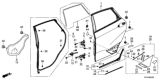 Diagram for Honda Body Mount Hole Plug - 90825-SNA-003