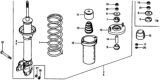 Diagram for 1978 Honda Accord Shock And Strut Mount - 52632-672-004