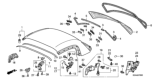 Diagram for Honda S2000 Windshield - 73211-S2A-902