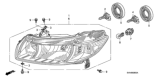 Diagram for 2007 Honda Civic Headlight - 33151-SVA-A01