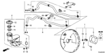 Diagram for Honda Brake Booster Vacuum Hose - 46402-T2F-A01