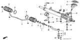 Diagram for 1996 Honda Civic Rack & Pinion Bushing - 53436-S04-J50