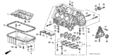 Diagram for 1995 Honda Accord Oil Pan Gasket - 11251-P0G-A00