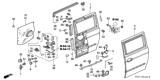 Diagram for Honda Element Body Mount Hole Plug - 95550-10000