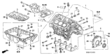 Diagram for Honda Odyssey Oil Pan - 11200-RDA-A00