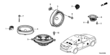 Diagram for 2021 Honda Civic Car Speakers - 39120-TBA-A01