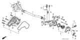 Diagram for 1996 Honda Accord Thermostat Housing - 19410-P0G-A00