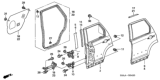 Diagram for 2005 Honda CR-V Door Check - 72880-S9A-000