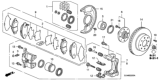 Diagram for Honda Fit Brake Dust Shields - 45255-SAA-G50