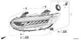Diagram for Honda Accord Headlight - 33100-TVA-A01