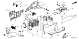 Diagram for Honda CR-V Center Console Base - 83413-TLA-A01ZA