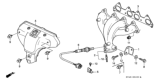 Diagram for 1997 Honda Odyssey Exhaust Manifold Gasket - 18115-P0A-003