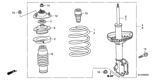 Diagram for Honda Odyssey Coil Spring Insulator - 51402-SHJ-A01