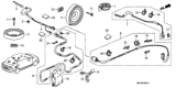 Diagram for Honda Civic Antenna Base - 39152-SNC-A51