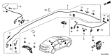 Diagram for 2021 Honda Civic Antenna - 39150-TBA-A01ZK