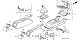 Diagram for 1990 Honda Accord Cup Holder - 77230-SM4-A01