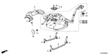 Diagram for 2020 Honda Accord Fuel Tank Strap - 17522-TVA-A00