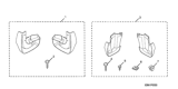 Diagram for Honda Mud Flaps - 08P08-SNA-100R1