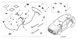 Diagram for 2019 Honda HR-V Parking Assist Distance Sensor - 08V67-T7A-1E0J