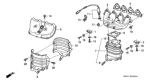 Diagram for Honda Civic Exhaust Manifold - 18100-P07-000