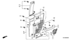 Diagram for Honda Element Armrest - 83733-SCV-A01ZF