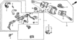 Diagram for 1991 Honda Civic Ignition Switch - 35130-SH5-A01