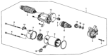 Diagram for Honda Accord Starter Drive - 31204-PH3-003