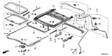Diagram for 2011 Honda Odyssey Sunroof Cable - 70400-TK8-A01