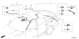Diagram for Honda Accord Hybrid Sunroof Cable - 32156-TVC-A30