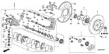 Diagram for 1999 Honda CR-V Wheel Bearing - 44300-S84-A02