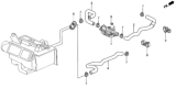 Diagram for 2000 Honda Prelude Heater Control Valve - 79710-SS0-003
