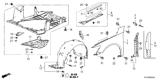 Diagram for Honda CR-Z Body Mount Hole Plug - 90825-T2A-003
